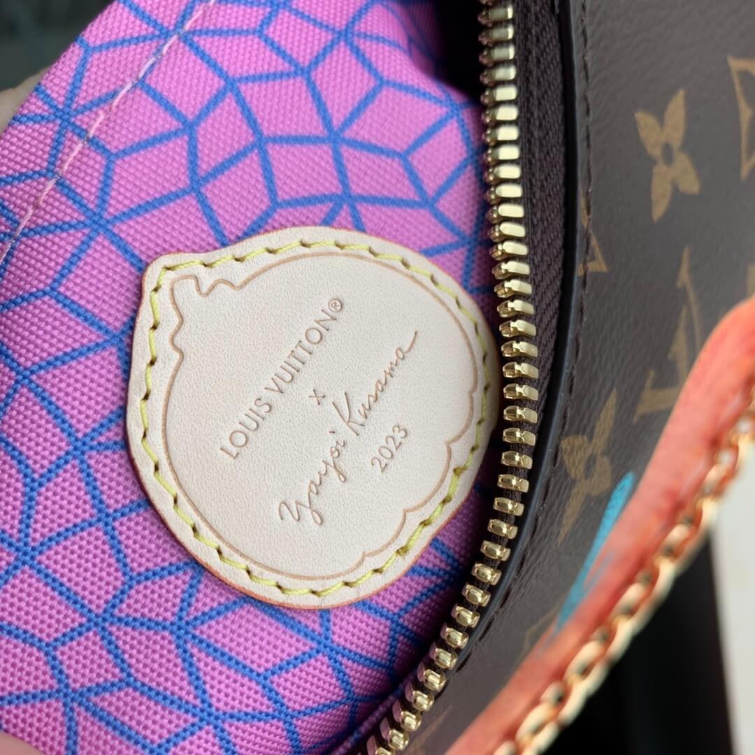 Louis Vuitton Monogram coated canvas LV x YK Boulogne Presbyopia Pumpkin Handbag M46470 Brown / Purple - Image 5