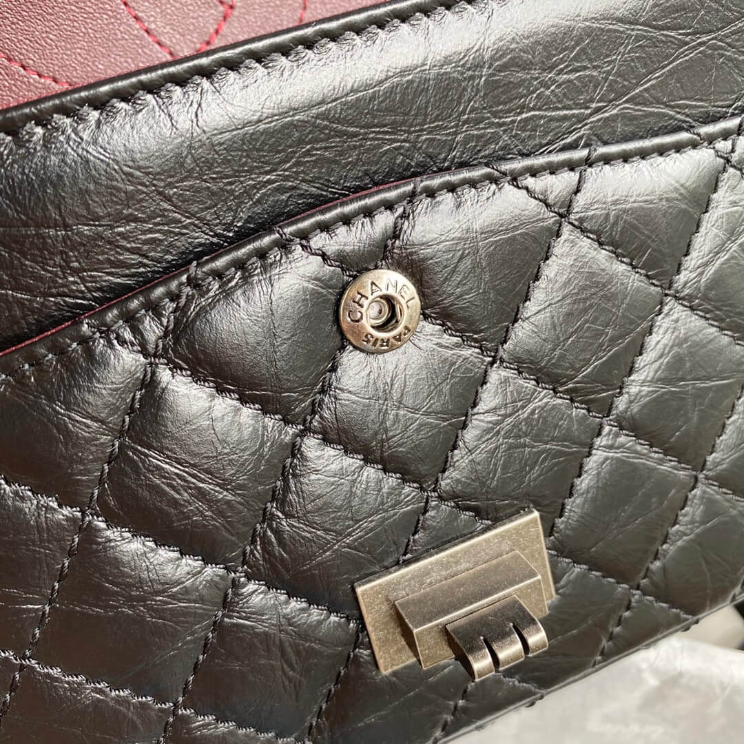 Chanel 2.55 Medium Aged Calfskin Shoulder Handbag - Image 15
