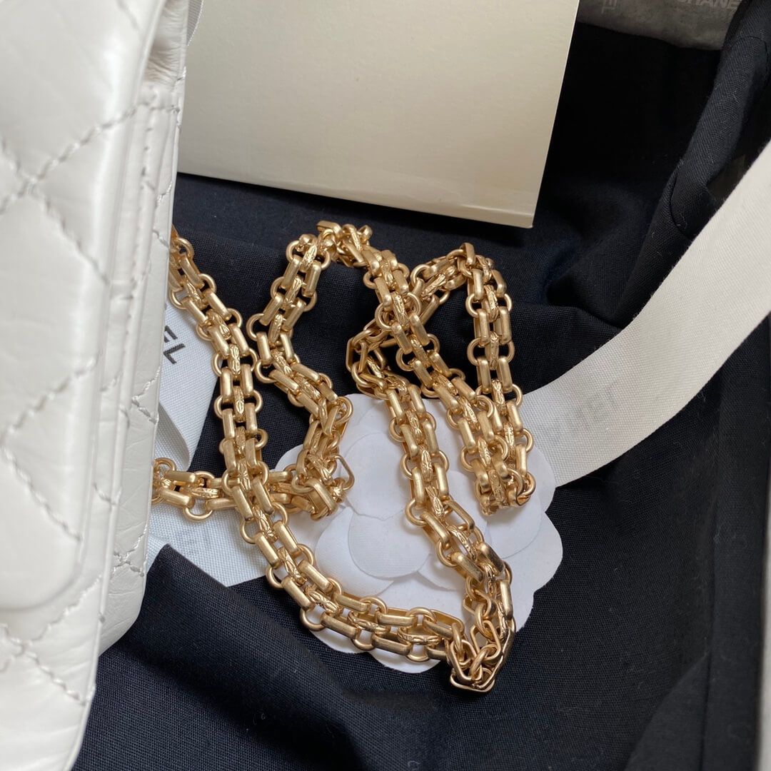 Chanel 2.55 Medium Aged Calfskin Shoulder Handbag - Image 25