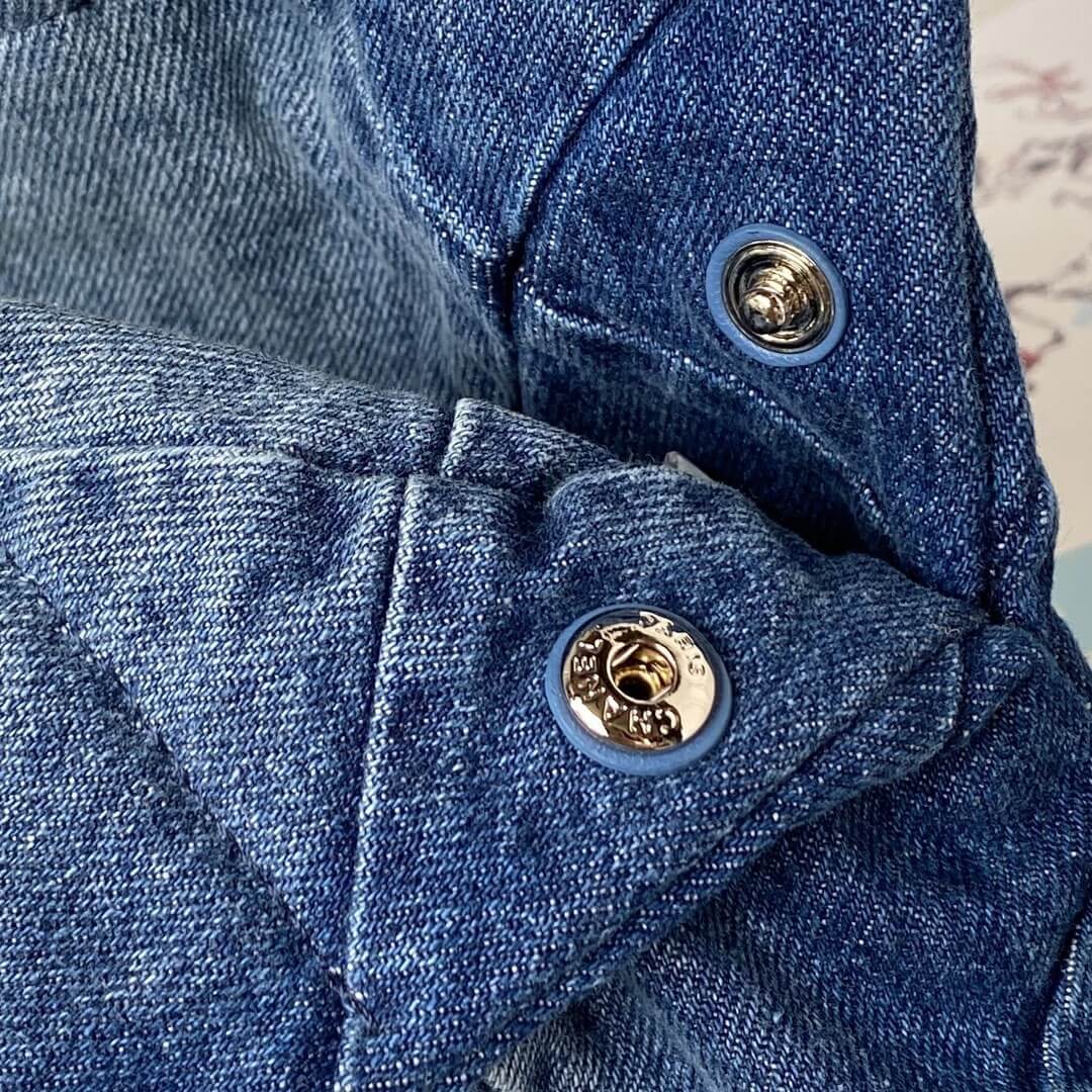 Chanel 22 Washed Denim Shoulder HandBag Blue - Image 17