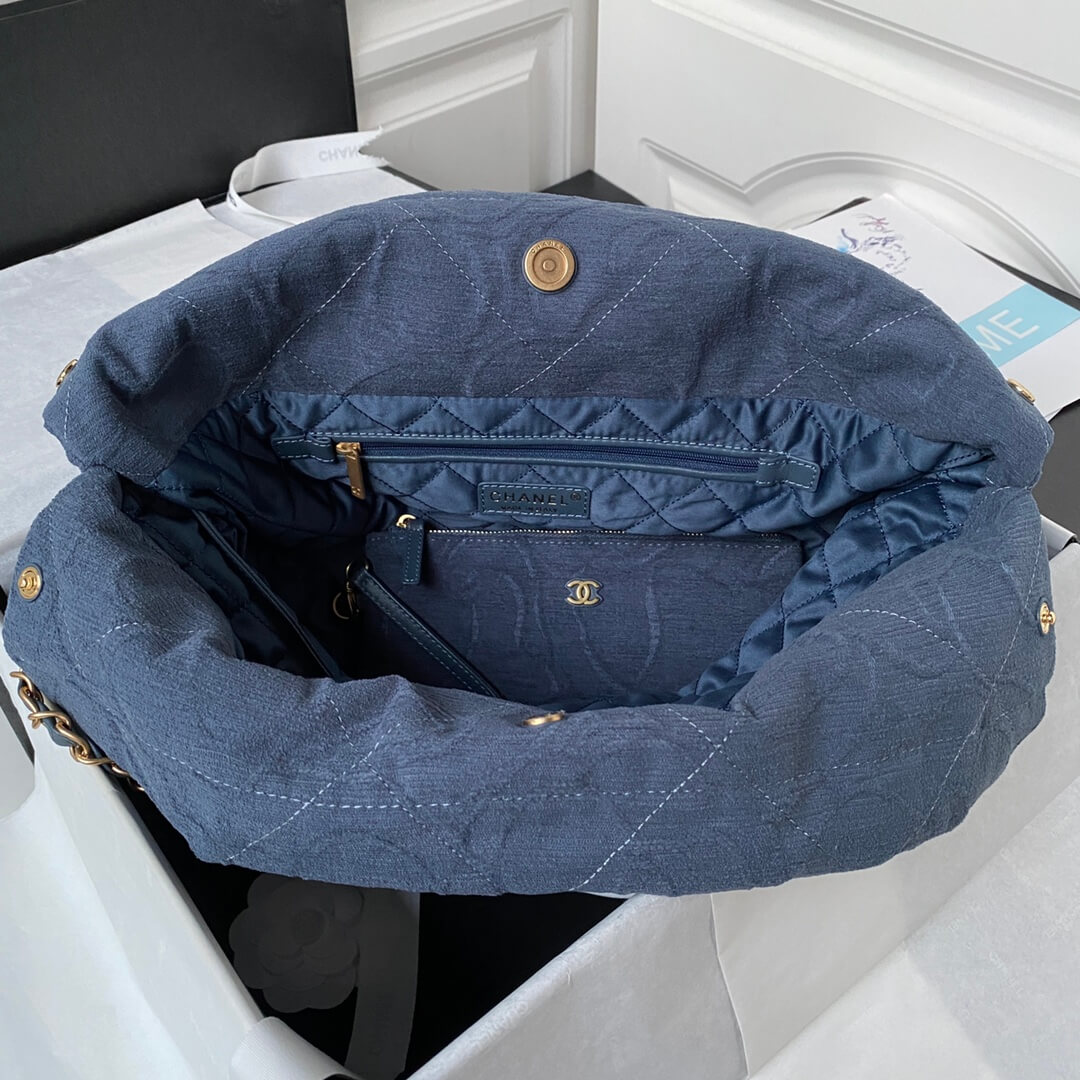 Chanel 22 Small - Medium Jacquard fabric Shopping Shoulder Handbag - Image 28