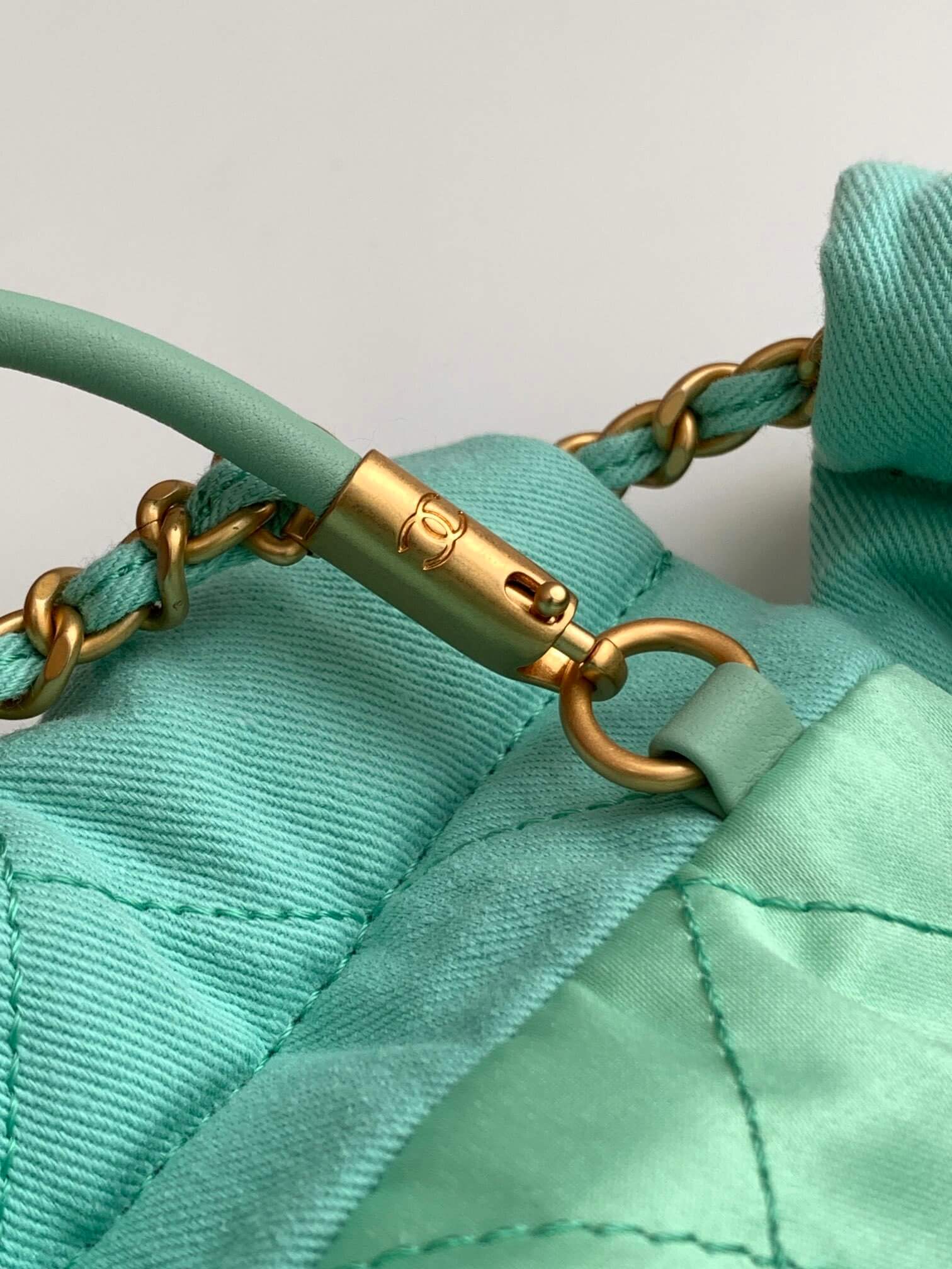 Chanel 22 Mini Denim Shoulder Handbag - Image 14