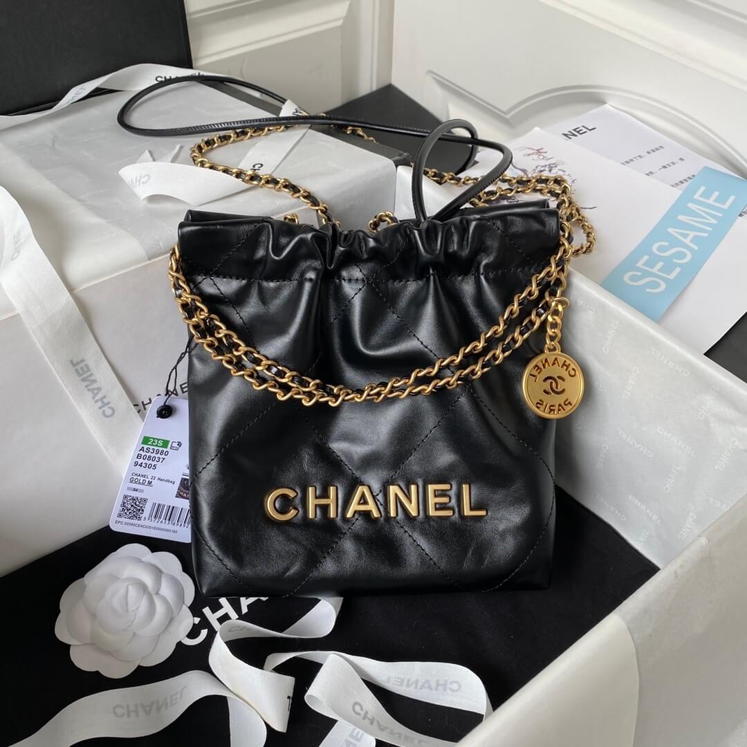Chanel 22 Mini Shiny calfskin leather Shoulder Handbag