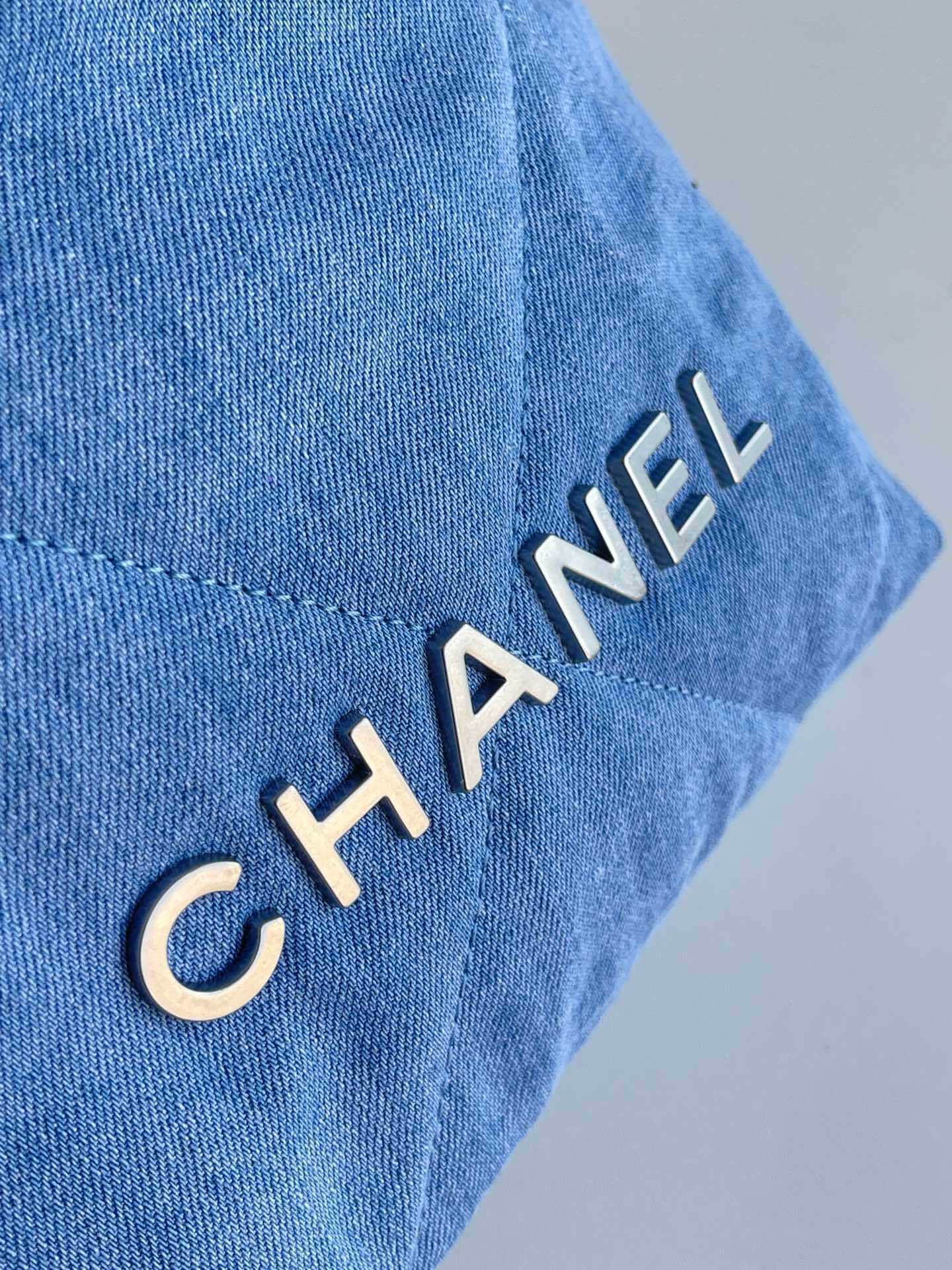 Chanel 22 Washed Denim Shoulder Handbag Blue - Image 5