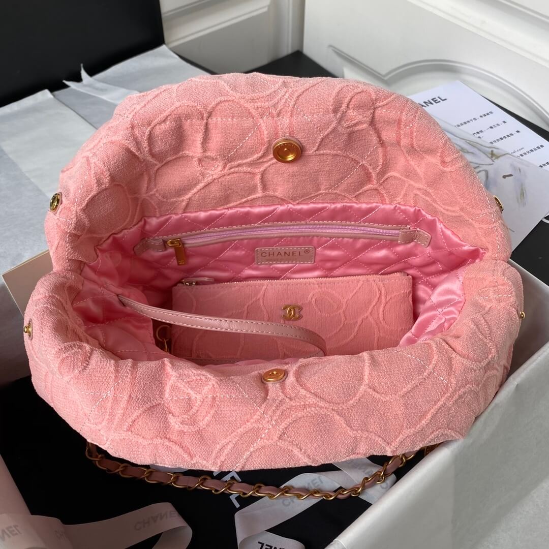 Chanel 22 Small - Medium Jacquard fabric Shopping Shoulder Handbag - Image 37