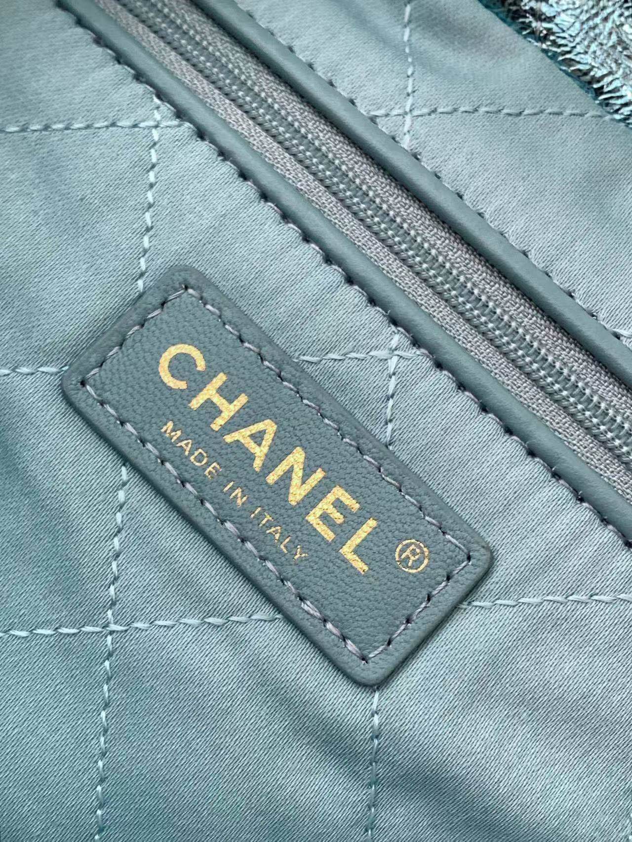 Chanel 22 Mini - Small - Medium Metallic Calfskin Leather Shoulder Handbag - Image 94