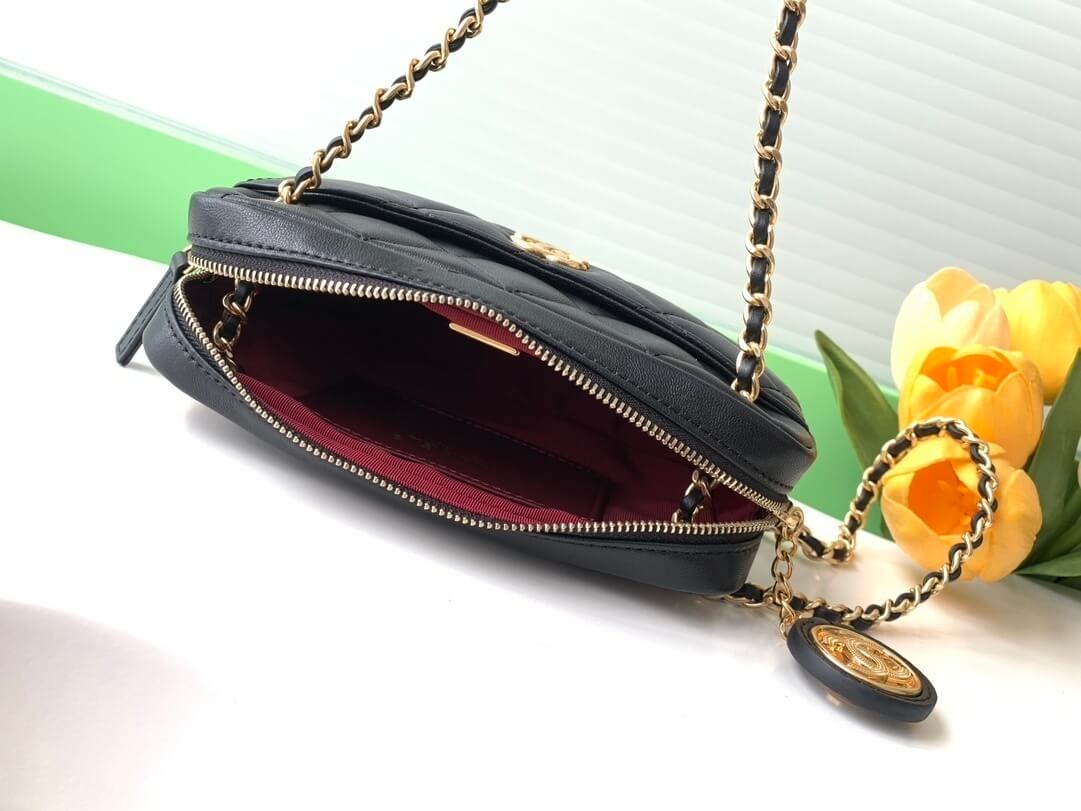 Chanel 24K Mini - Small Camera Case Quilted Lambskin Shoulder Crossbody Bag - Image 4