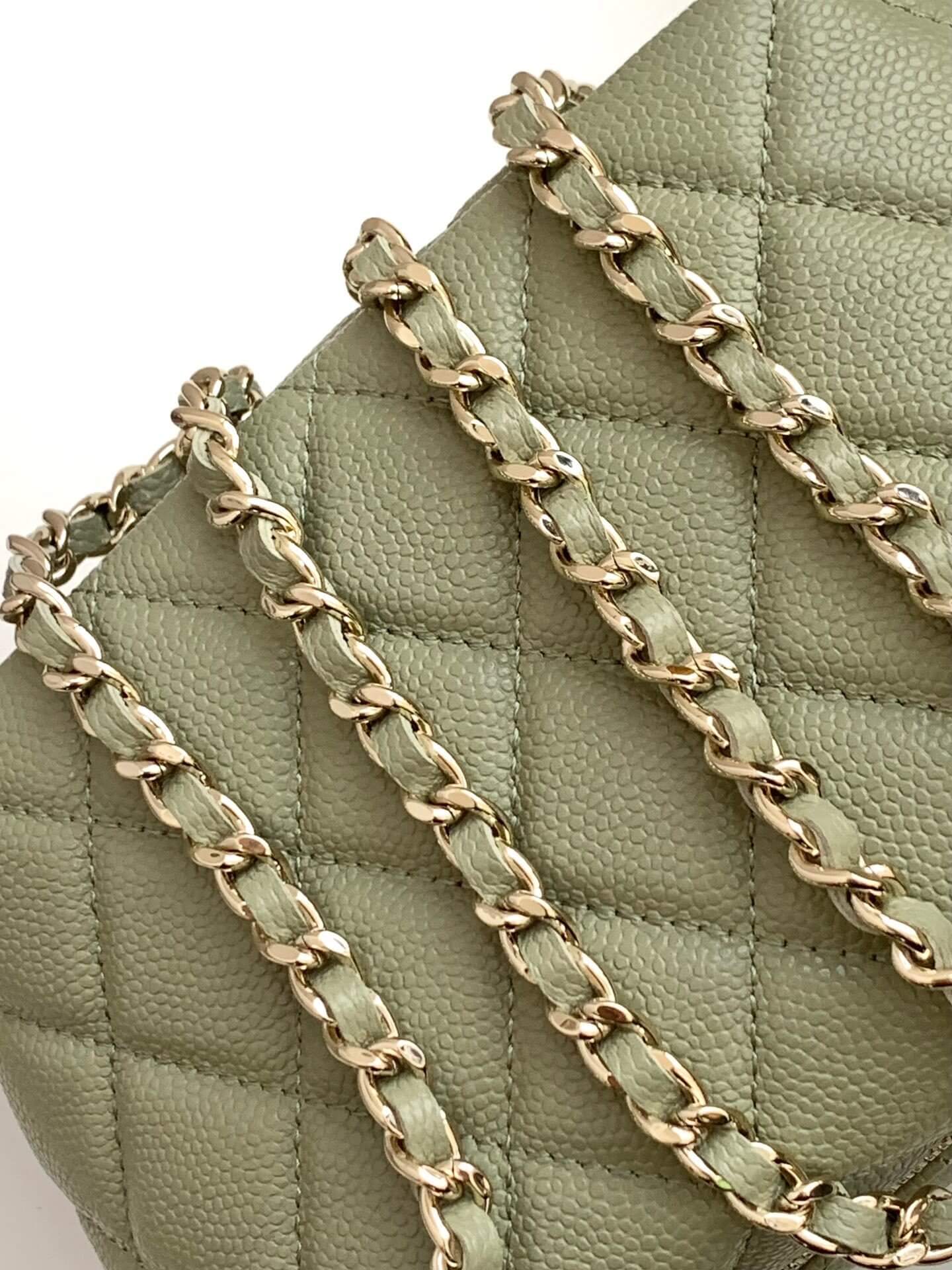 Chanel 25C Small Hobo Grained Caviar Leather Shoulder Crossbody Handbag - Image 16