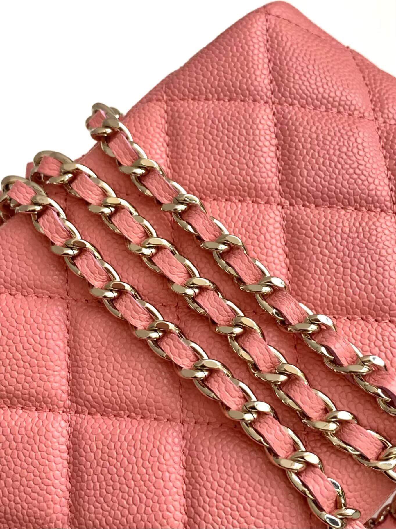 Chanel 25C Small Hobo Grained Caviar Leather Shoulder Crossbody Handbag - Image 6