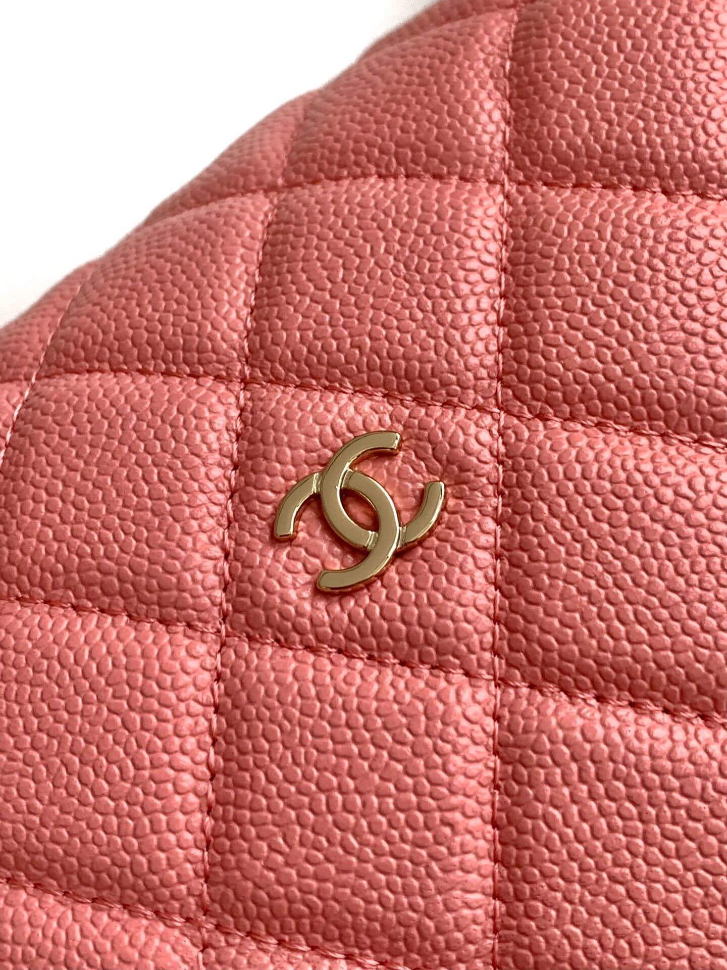 Chanel 25C Small Hobo Grained Caviar Leather Shoulder Crossbody Handbag - Image 5
