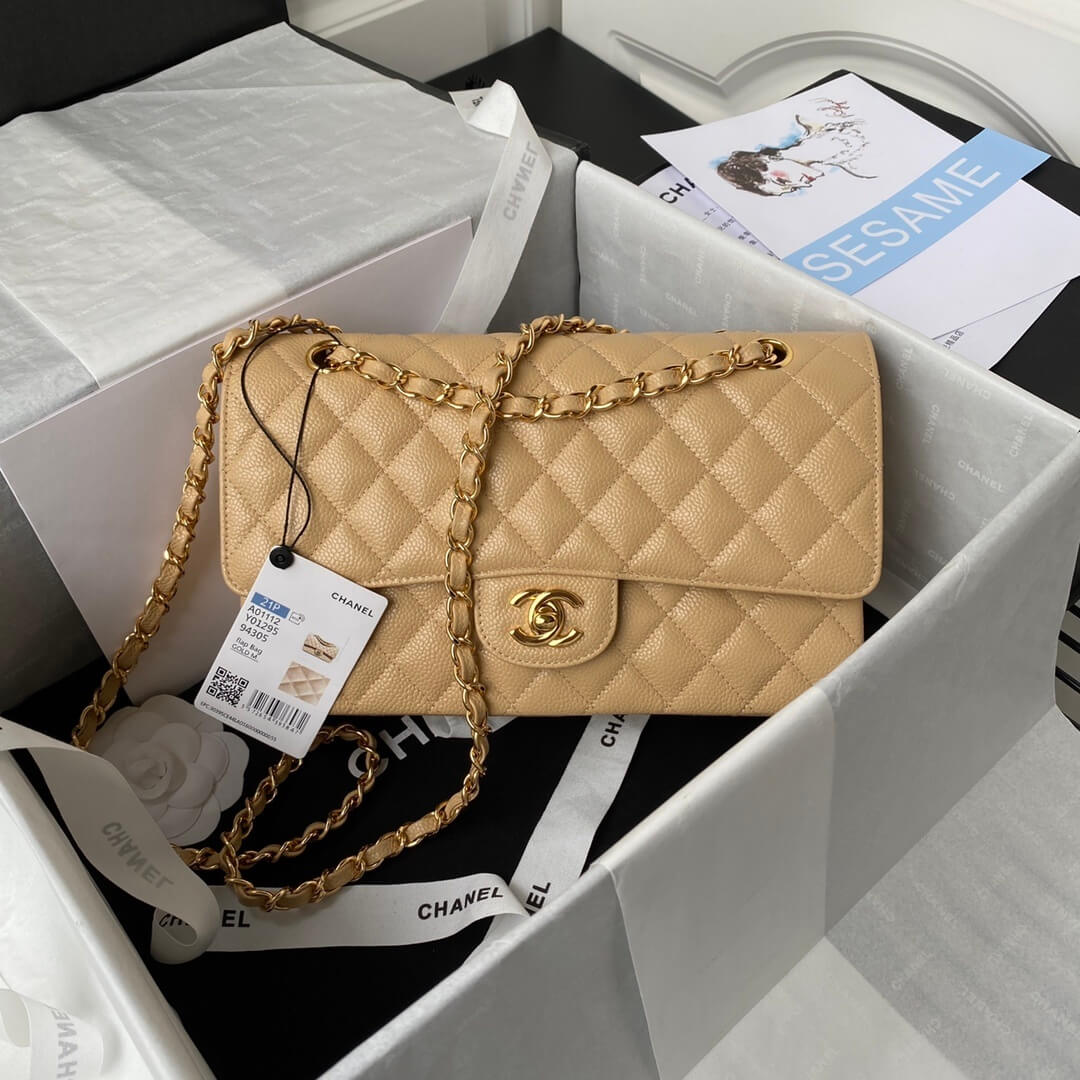 Chanel Classic 11.12 Double Flap Medium Quilted Caviar Leather Shoulder Handbag - Image 44