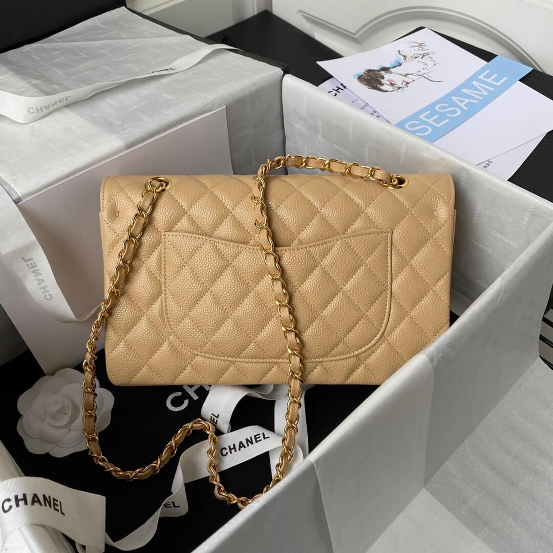 Chanel Classic 11.12 Double Flap Medium Quilted Caviar Leather Shoulder Handbag - Image 45