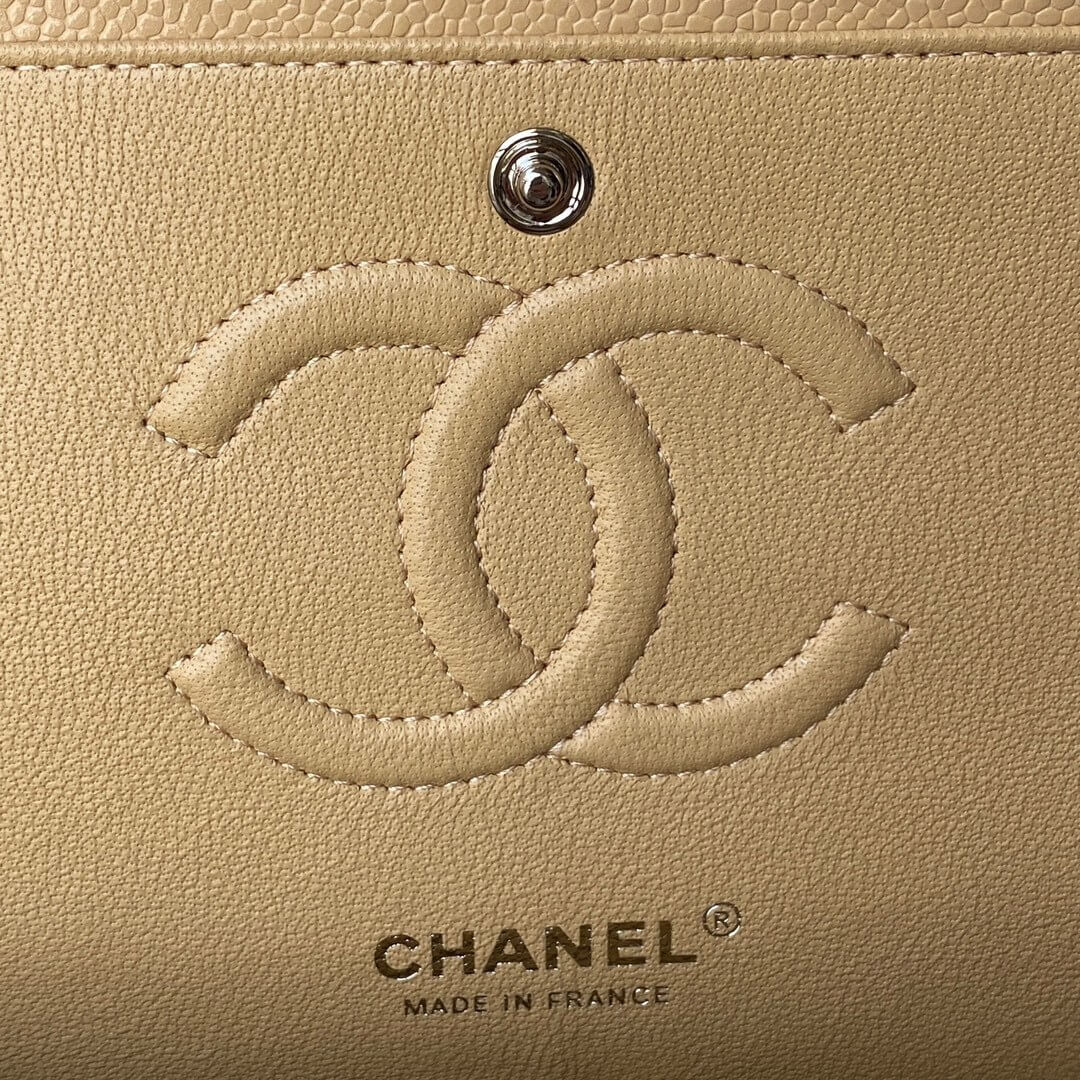 Chanel Classic 11.12 Double Flap Medium Quilted Caviar Leather Shoulder Handbag - Image 39