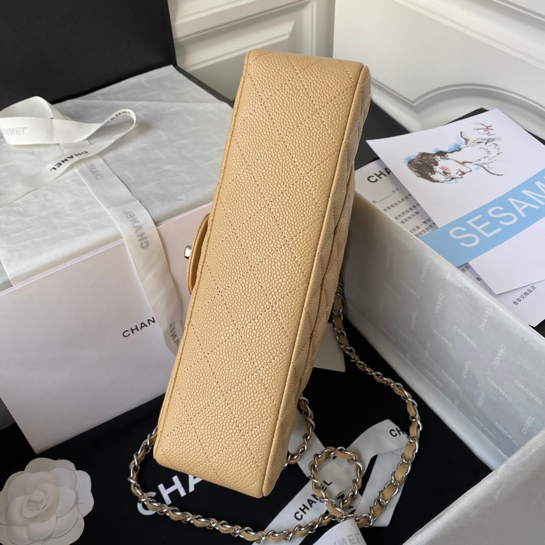 Chanel Classic 11.12 Double Flap Medium Quilted Caviar Leather Shoulder Handbag - Image 43