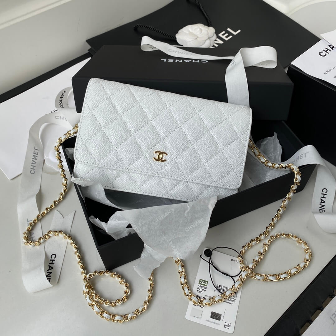 Chanel Classic Wallet on Chain Caviar Quilted Leather Crossbody Bag