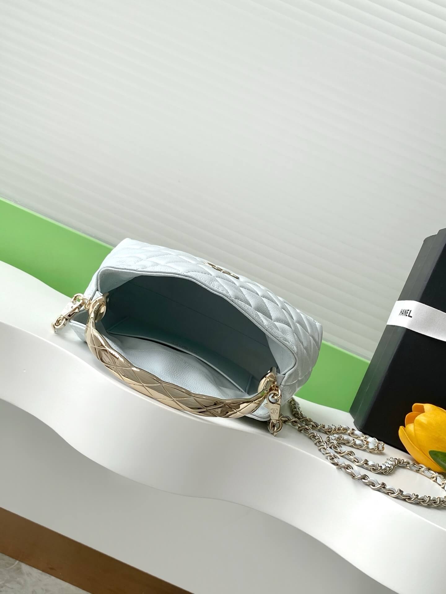 Chanel Coco Crush Handle Clutch With Chain Caviar Leather Shoulder Crossbody Handbag - Image 30