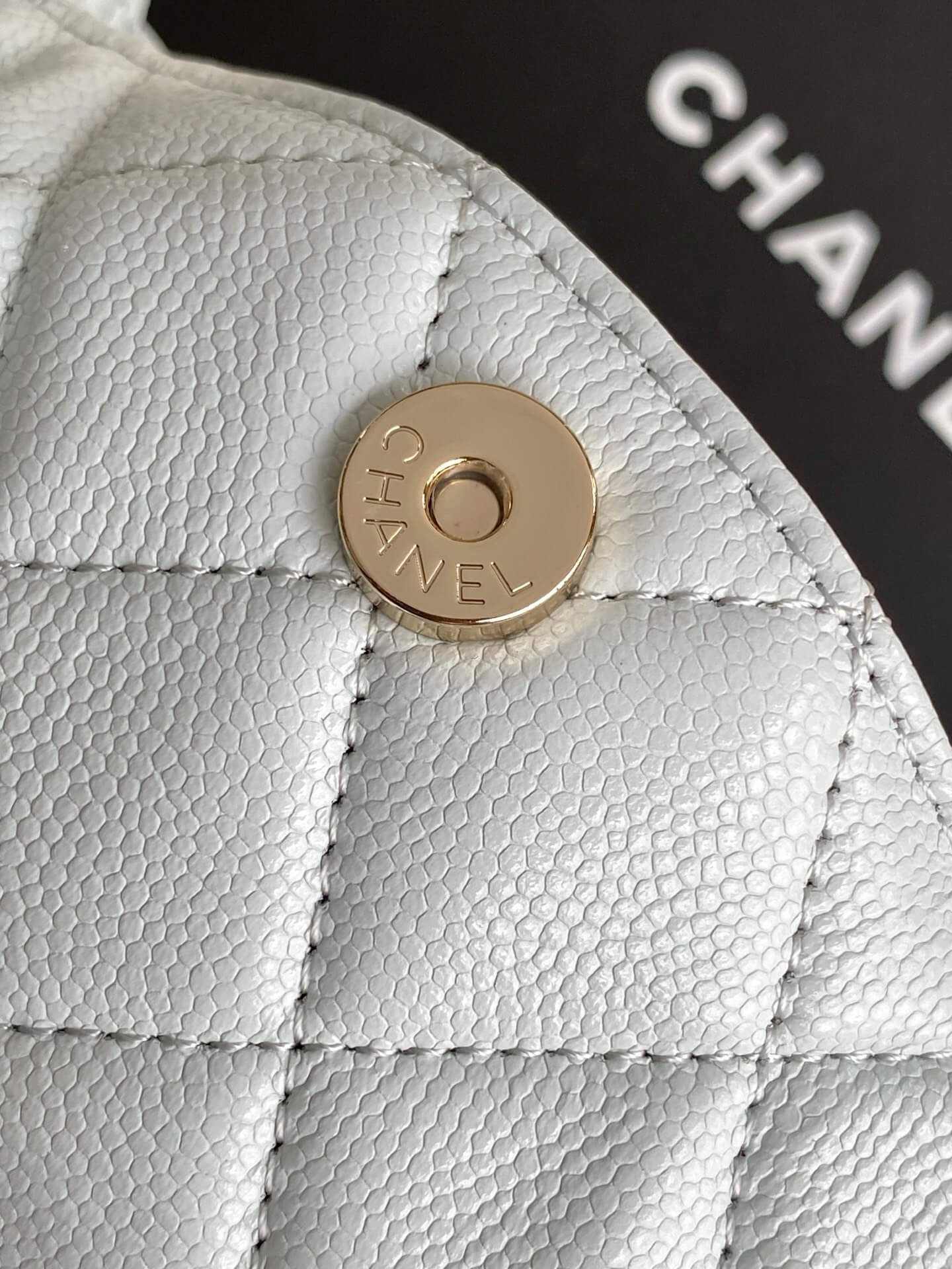 Chanel Coco Crush Handle Clutch With Chain Caviar Leather Shoulder Crossbody Handbag - Image 34