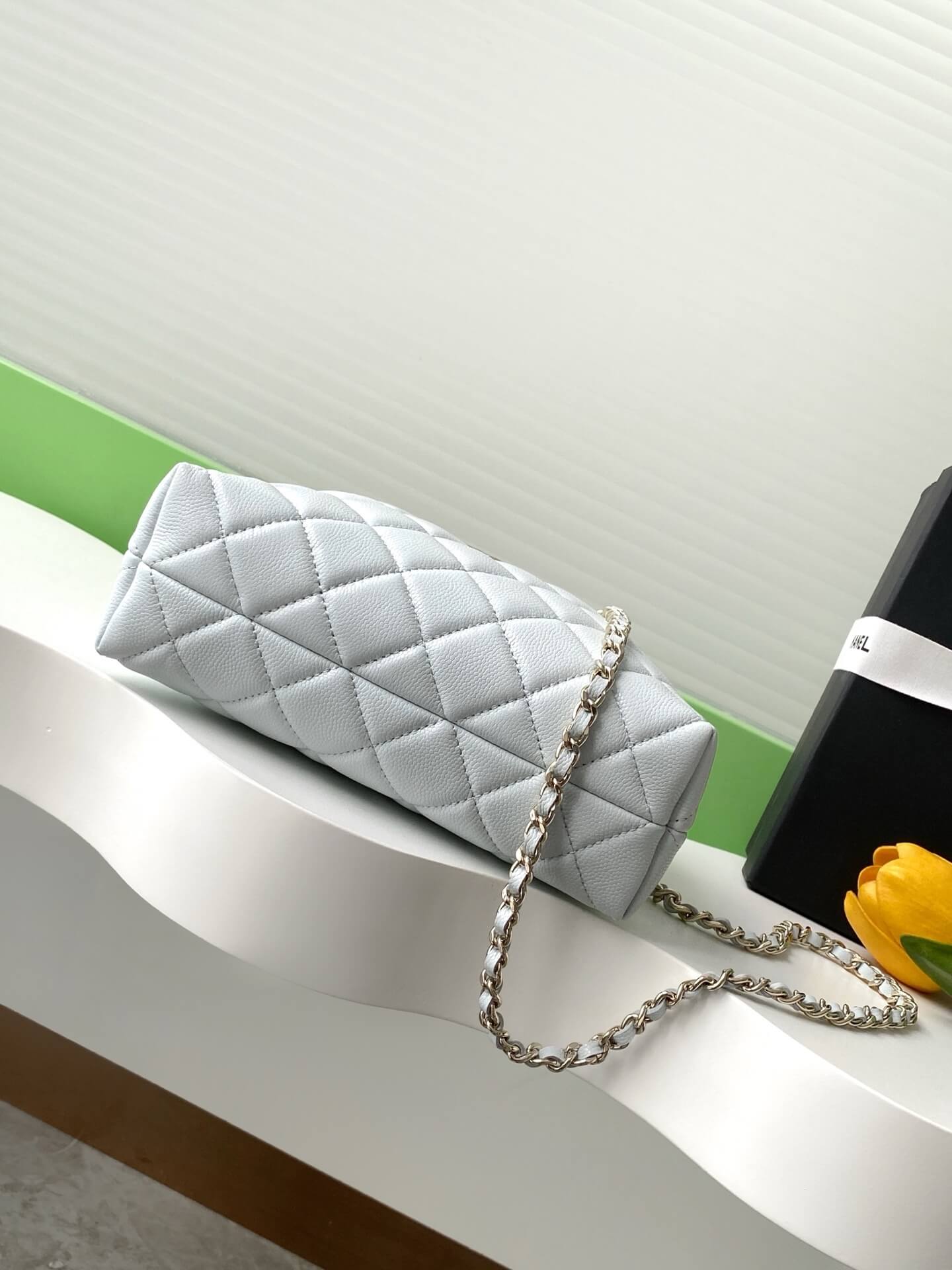 Chanel Coco Crush Handle Clutch With Chain Caviar Leather Shoulder Crossbody Handbag - Image 36