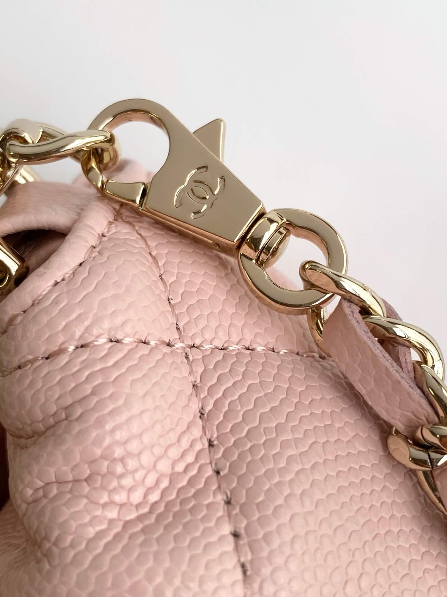 Chanel Coco Crush Handle Clutch With Chain Caviar Leather Shoulder Crossbody Handbag - Image 25