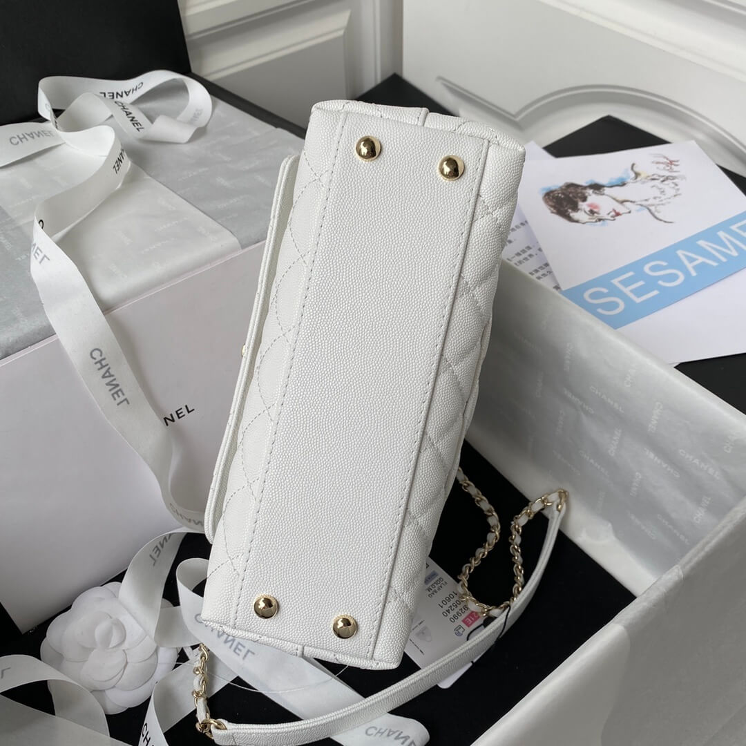 Chanel Coco Handle Quilted Caviar Leather Shoulder Crossbody Handbag - Image 62