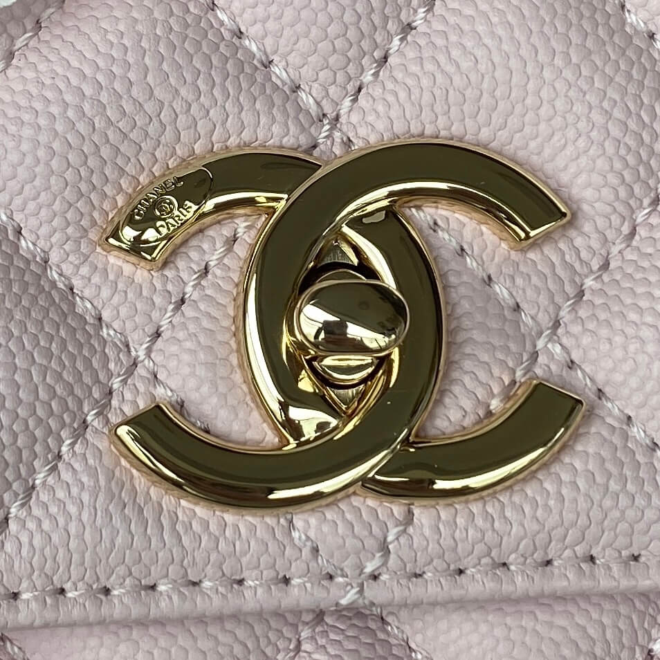 Chanel Coco Handle Quilted Caviar Leather Shoulder Crossbody Handbag - Image 33