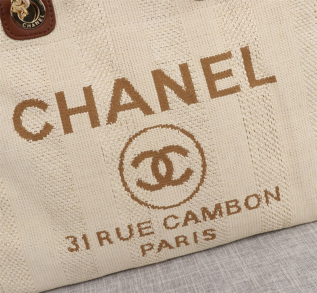 Chanel Deauville Tote 38 Denim Canvas Shoulder HandBag - Image 41