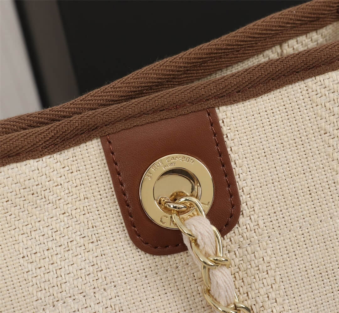 Chanel Deauville Tote 38 Denim Canvas Shoulder HandBag - Image 39