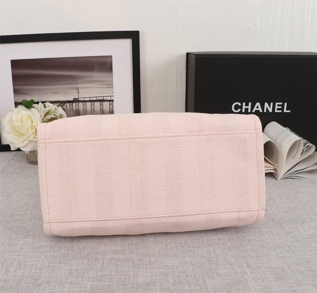 Chanel Deauville Tote 38 Denim Canvas Shoulder HandBag - Image 9