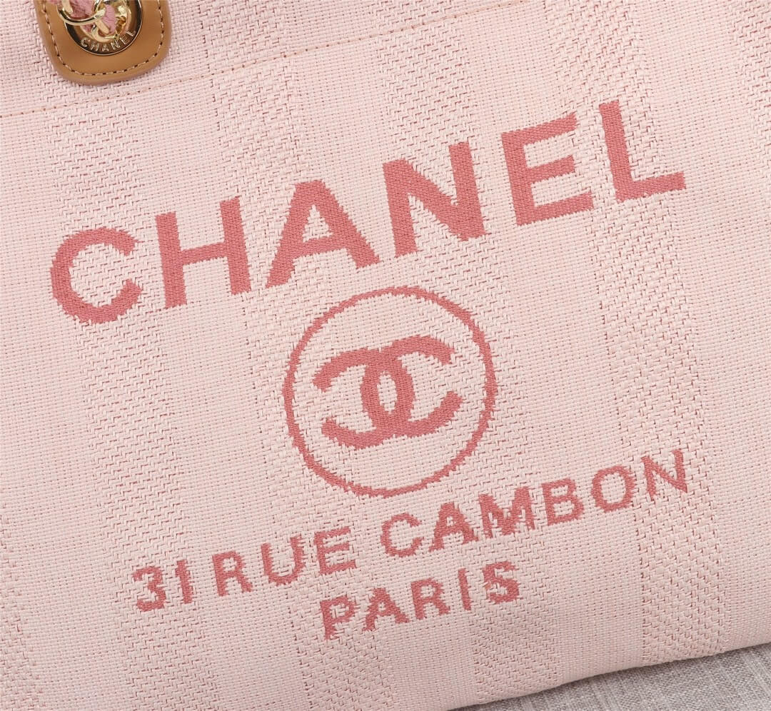 Chanel Deauville Tote 38 Denim Canvas Shoulder HandBag - Image 8