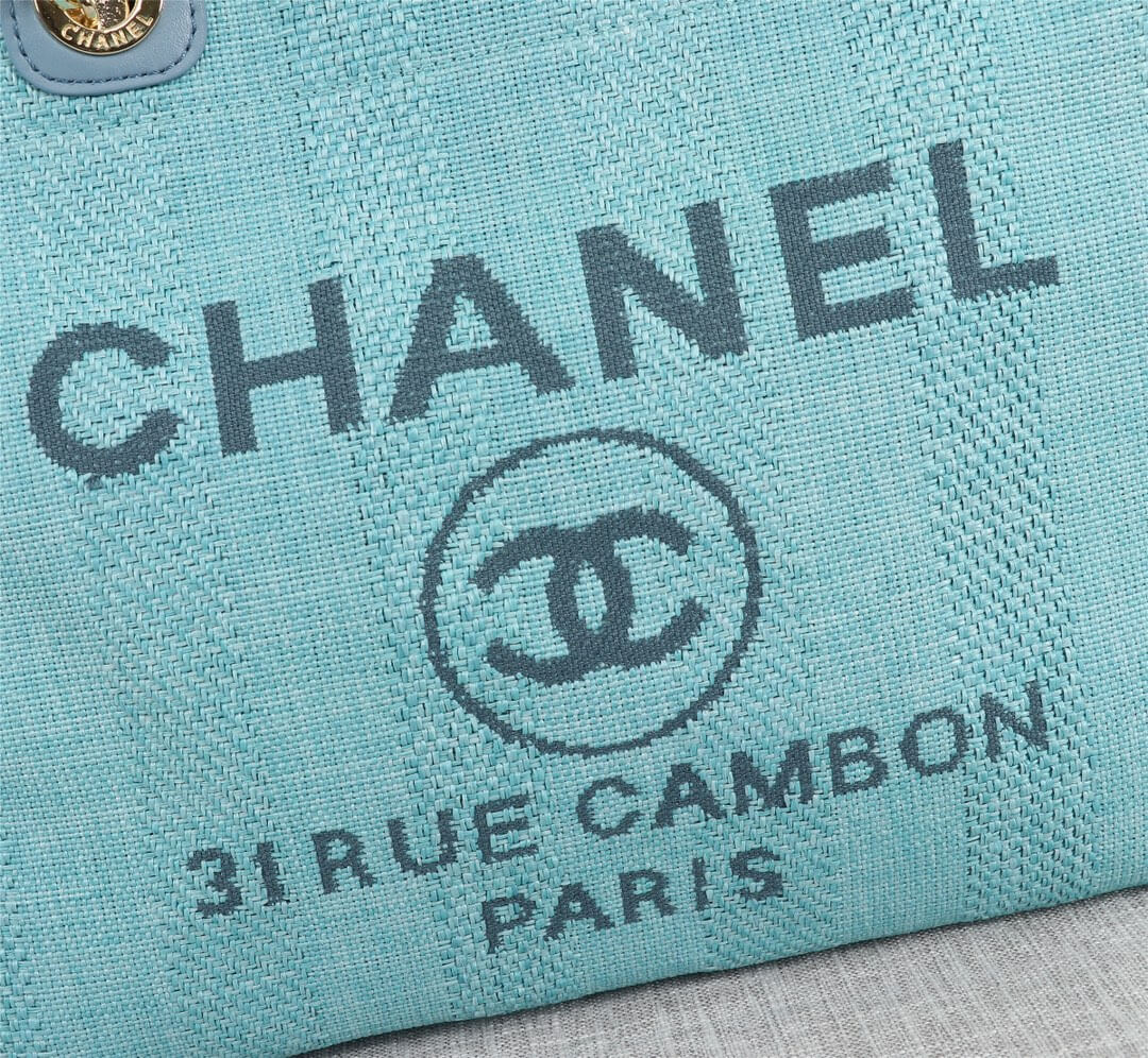 Chanel Deauville Tote 38 Denim Canvas Shoulder HandBag - Image 23