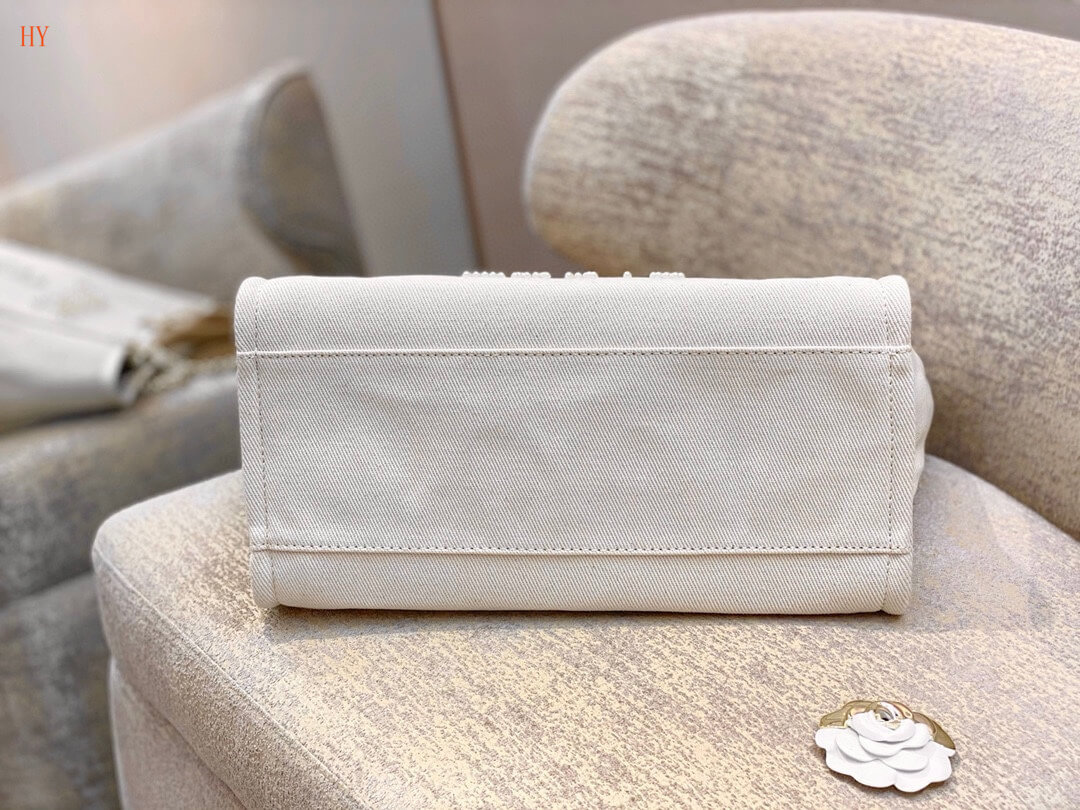 Chanel Deauville Tote 38 Shopping Shoulder HandBag Light Beige/Camel Tan - Black - Image 8