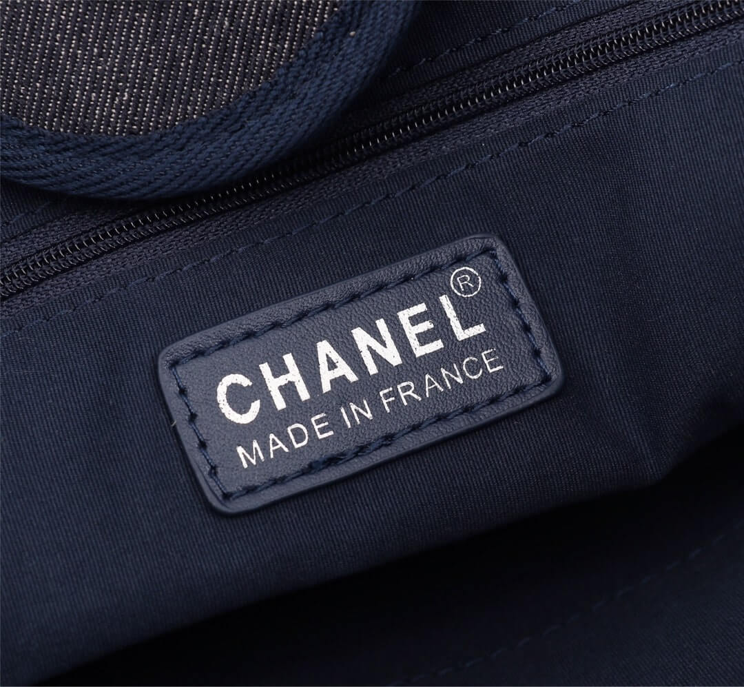 Chanel Deauville Tote 39cm Denim Canvas Shoulder HandbBag - Image 120