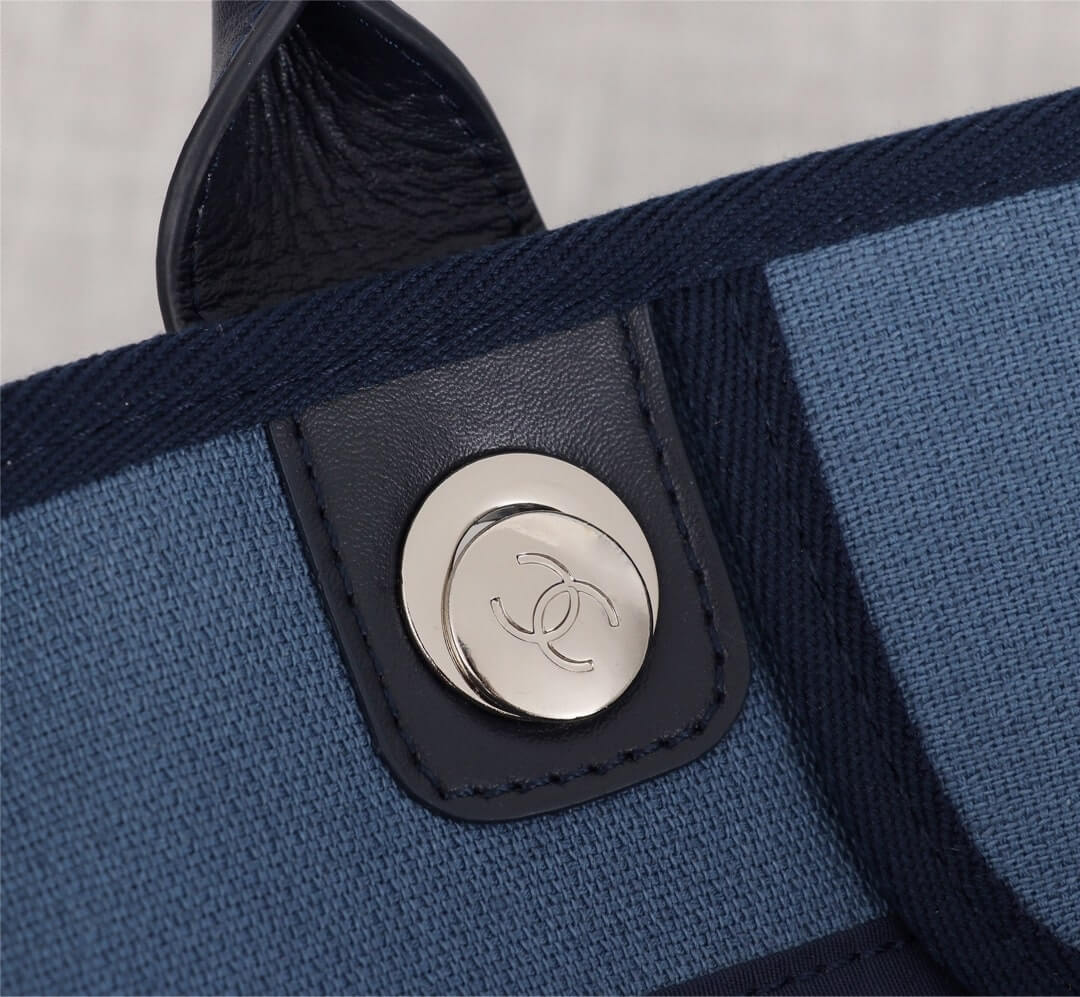 Chanel Deauville Tote 39cm Denim Canvas Shoulder HandbBag - Image 111