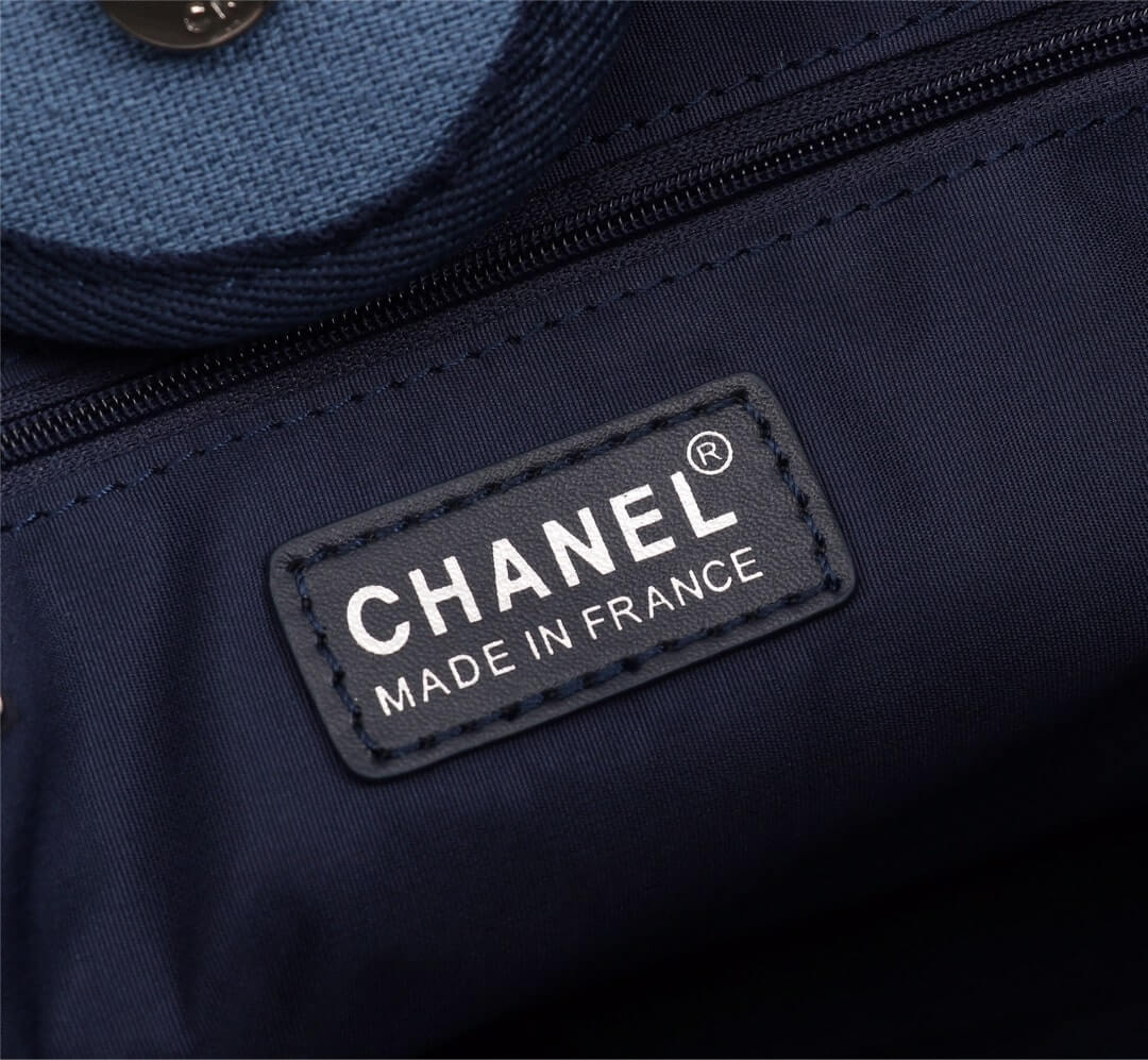 Chanel Deauville Tote 39cm Denim Canvas Shoulder HandbBag - Image 113