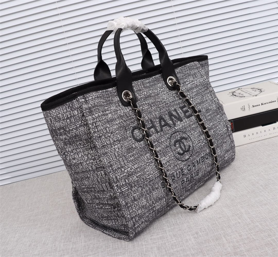 Chanel Deauville Tote 39cm Denim Canvas Shoulder HandbBag - Image 52