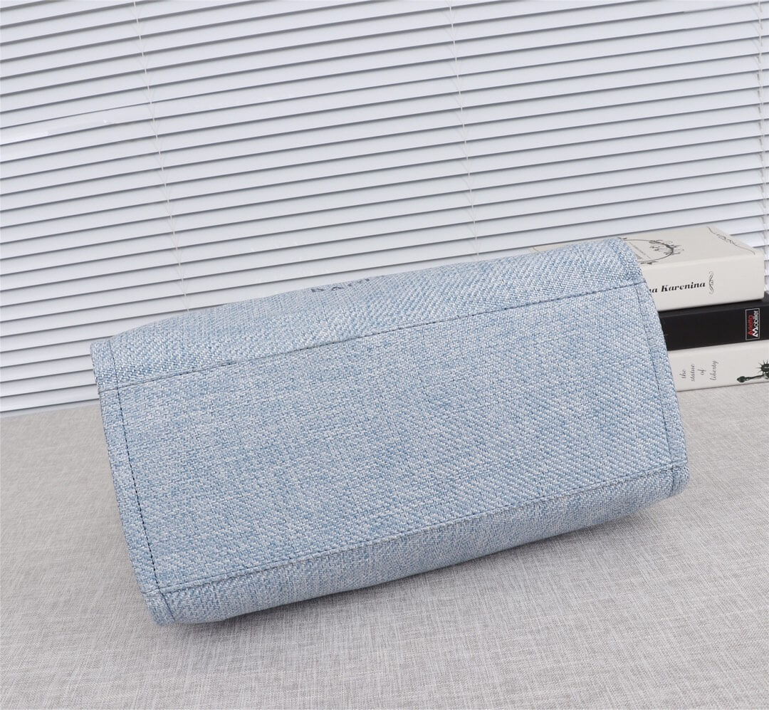 Chanel Deauville Tote 39cm Denim Canvas Shoulder HandbBag - Image 45