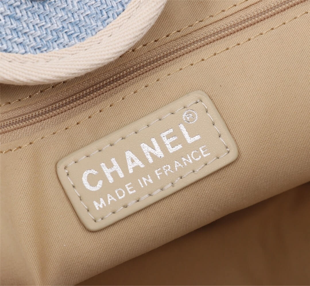 Chanel Deauville Tote 39cm Denim Canvas Shoulder HandbBag - Image 40