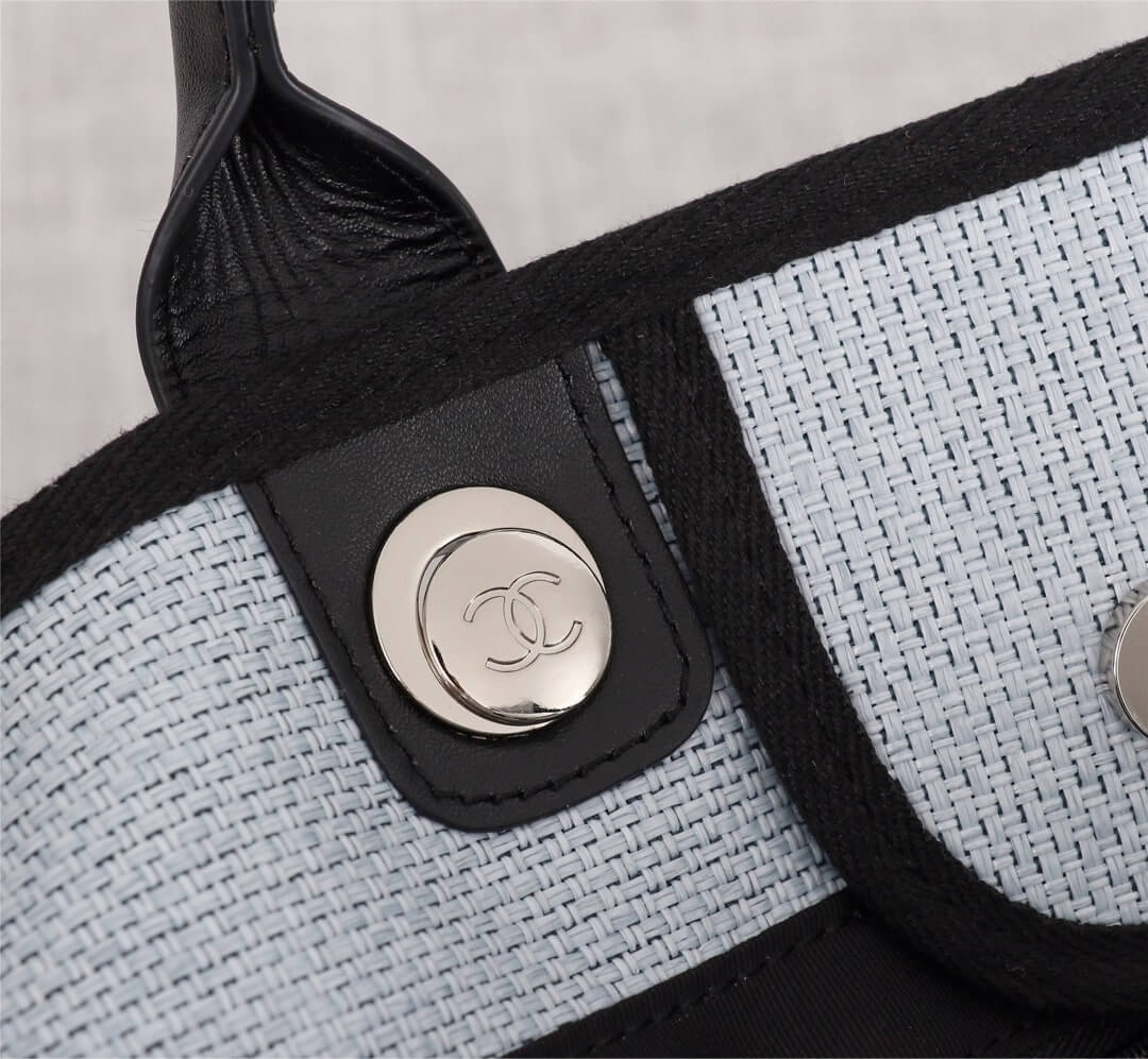 Chanel Deauville Tote 39cm Denim Canvas Shoulder HandbBag - Image 76