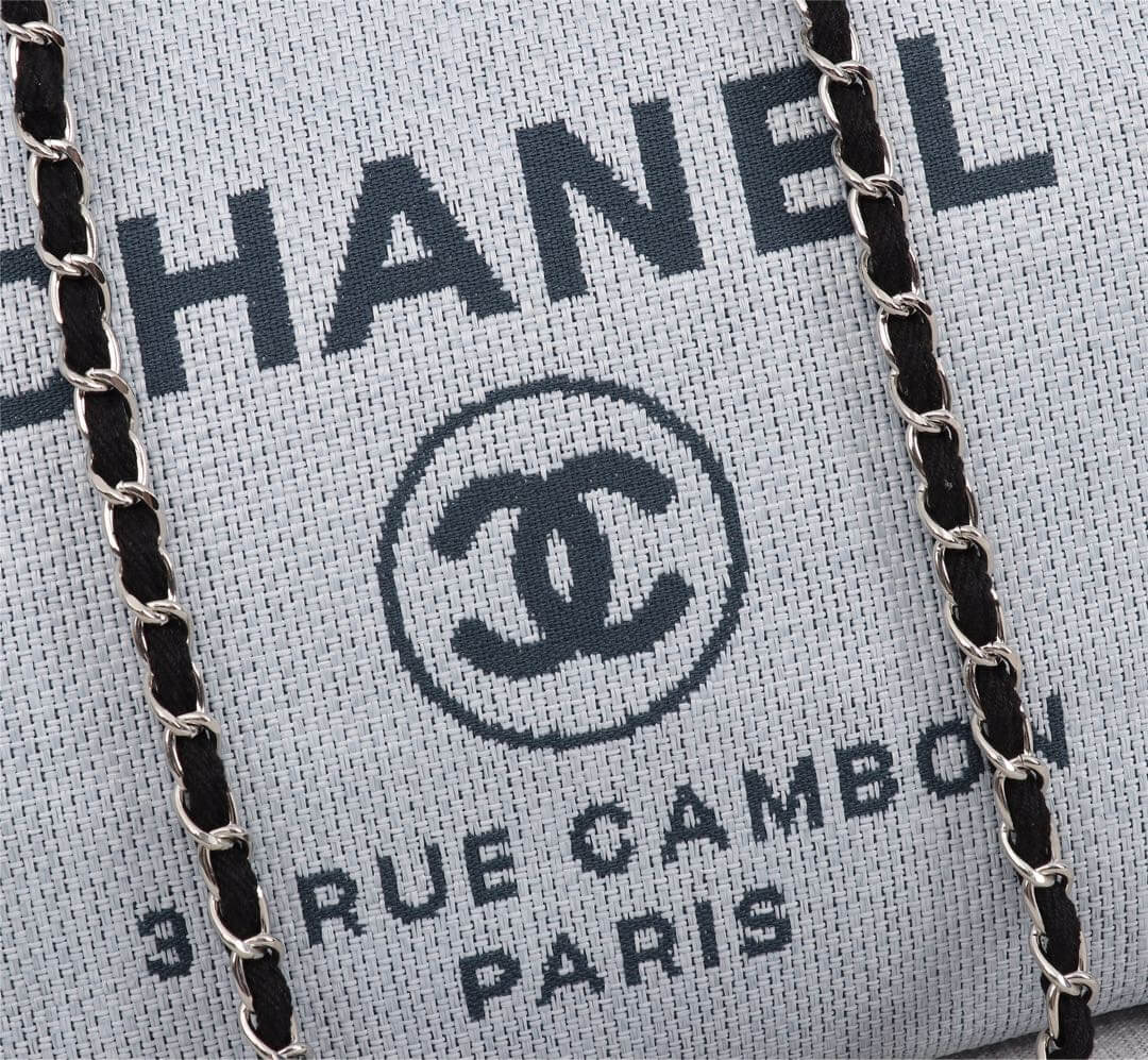 Chanel Deauville Tote 39cm Denim Canvas Shoulder HandbBag - Image 78