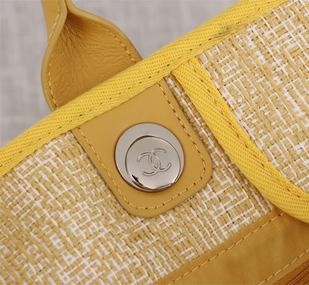 Chanel Deauville Tote 39cm Denim Canvas Shoulder HandbBag - Image 60