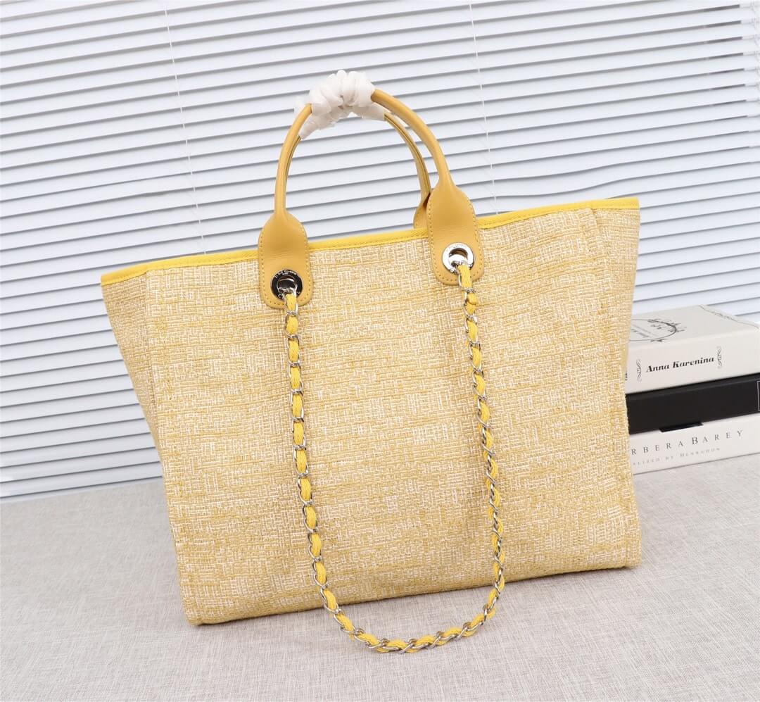 Chanel Deauville Tote 39cm Denim Canvas Shoulder HandbBag - Image 56