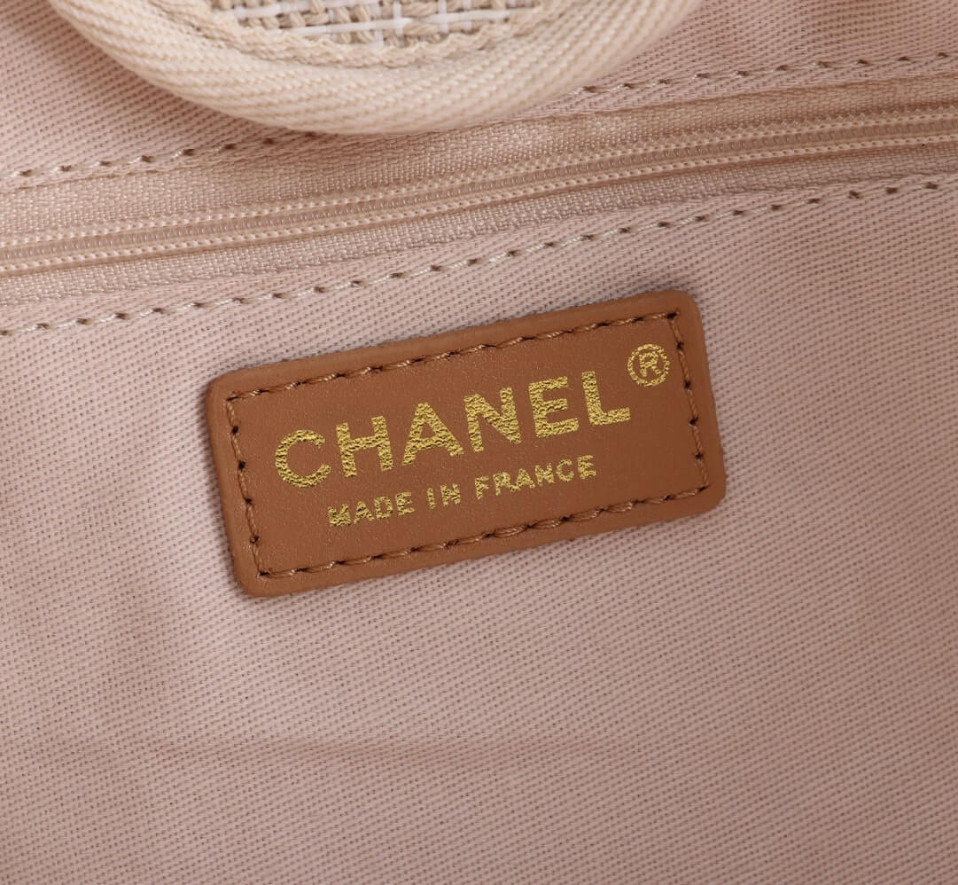 Chanel Deauville Tote 39cm Denim Canvas Shoulder HandbBag - Image 13