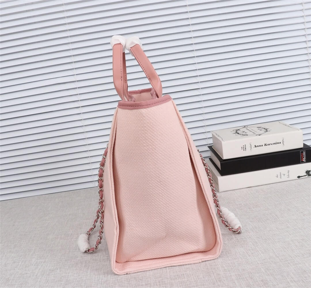 Chanel Deauville Tote 39cm Denim Canvas Shoulder HandbBag - Image 35