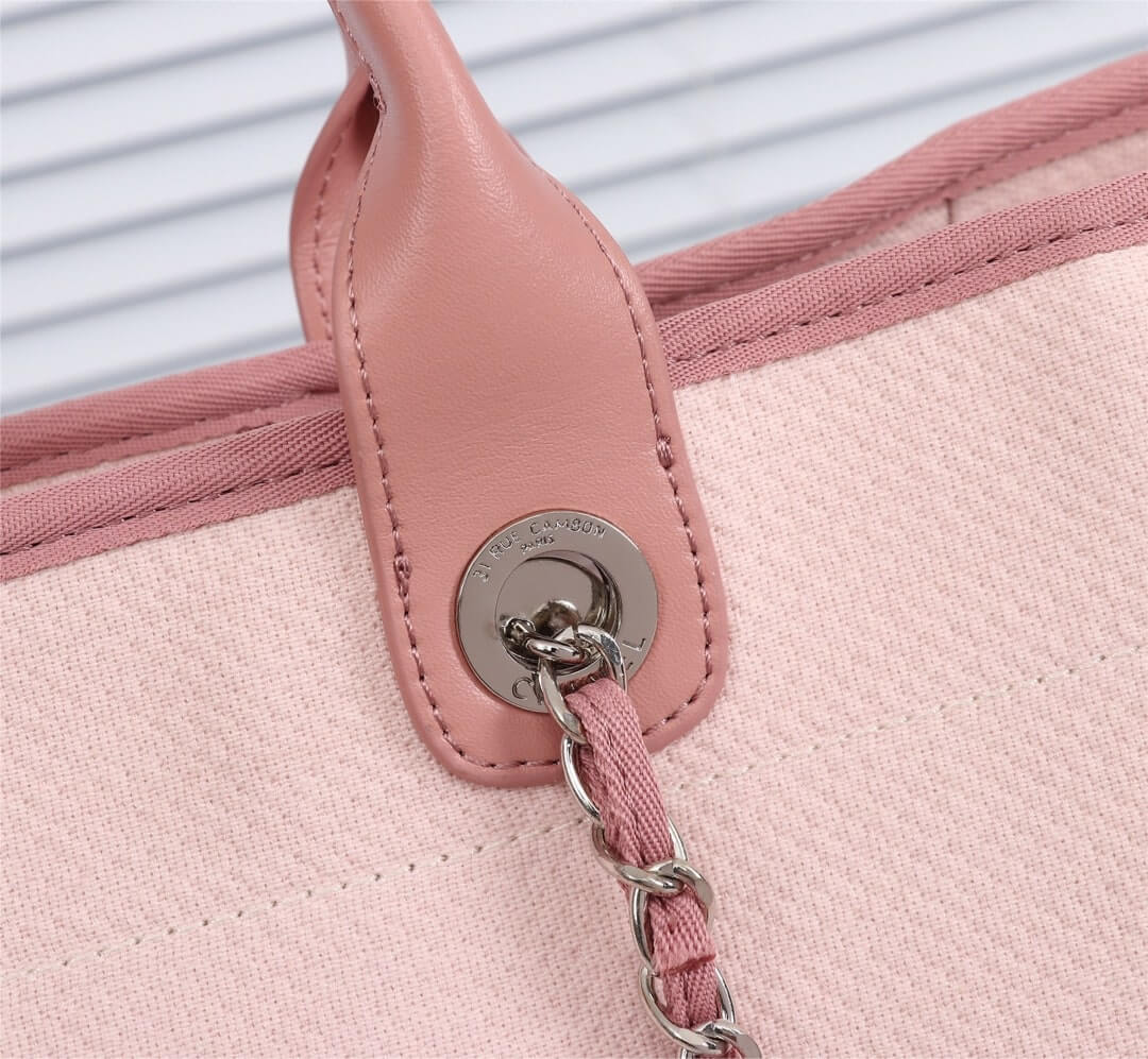 Chanel Deauville Tote 39cm Denim Canvas Shoulder HandbBag - Image 32