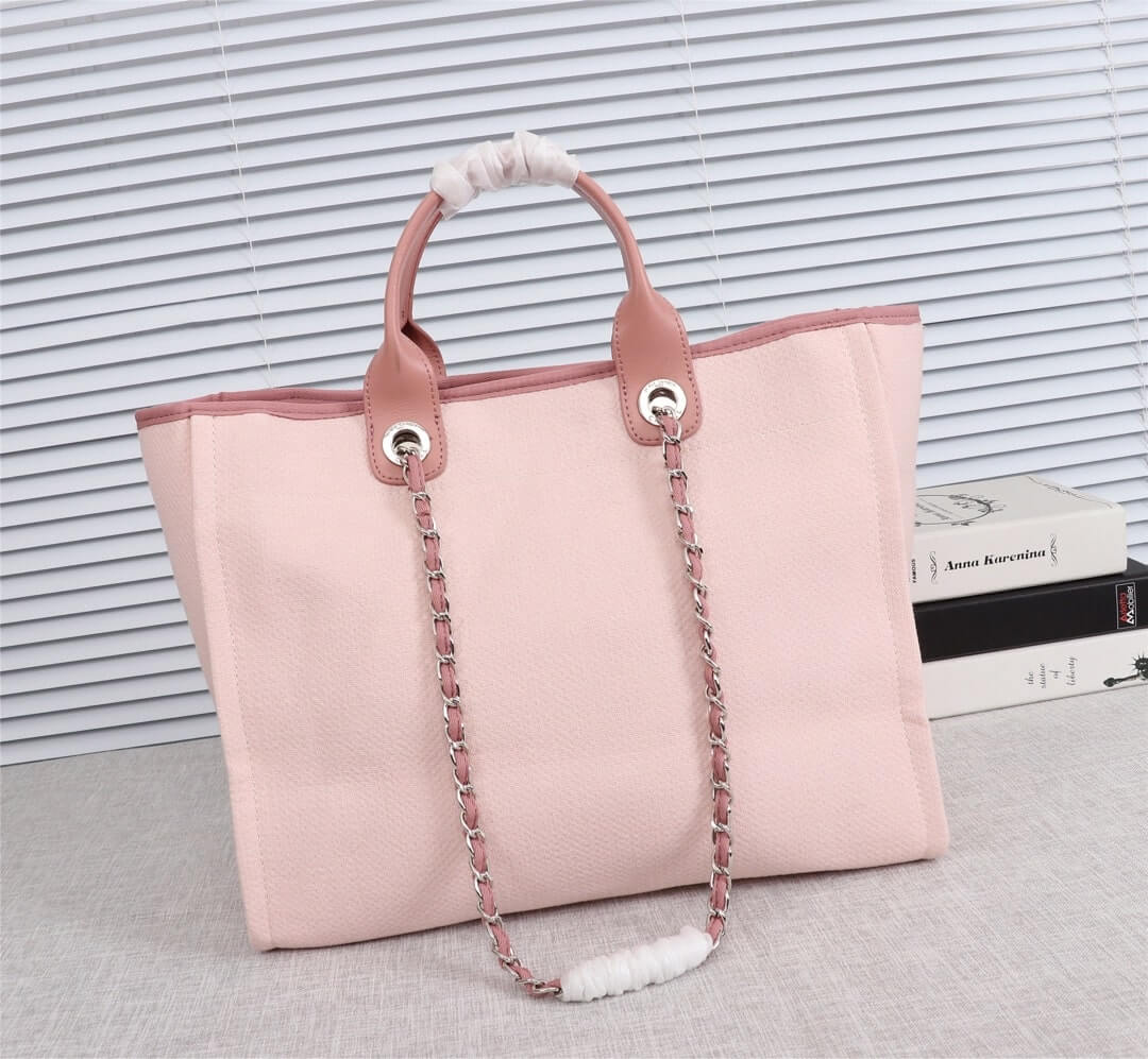 Chanel Deauville Tote 39cm Denim Canvas Shoulder HandbBag - Image 29