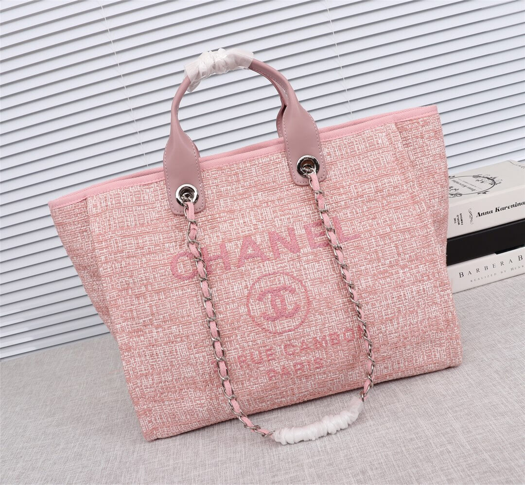 Chanel Deauville Tote 39cm Denim Canvas Shoulder HandbBag - Image 19