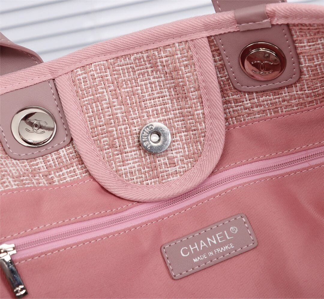 Chanel Deauville Tote 39cm Denim Canvas Shoulder HandbBag - Image 22