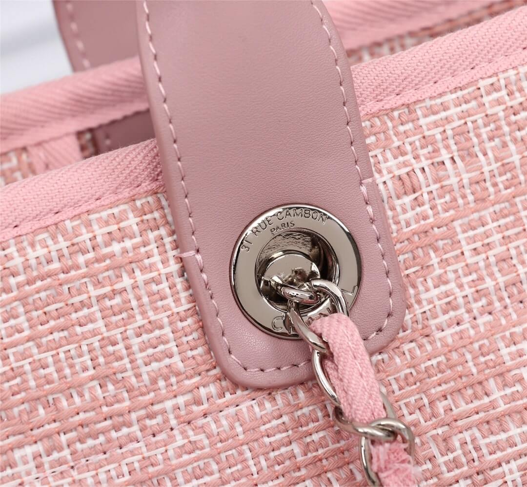 Chanel Deauville Tote 39cm Denim Canvas Shoulder HandbBag - Image 23