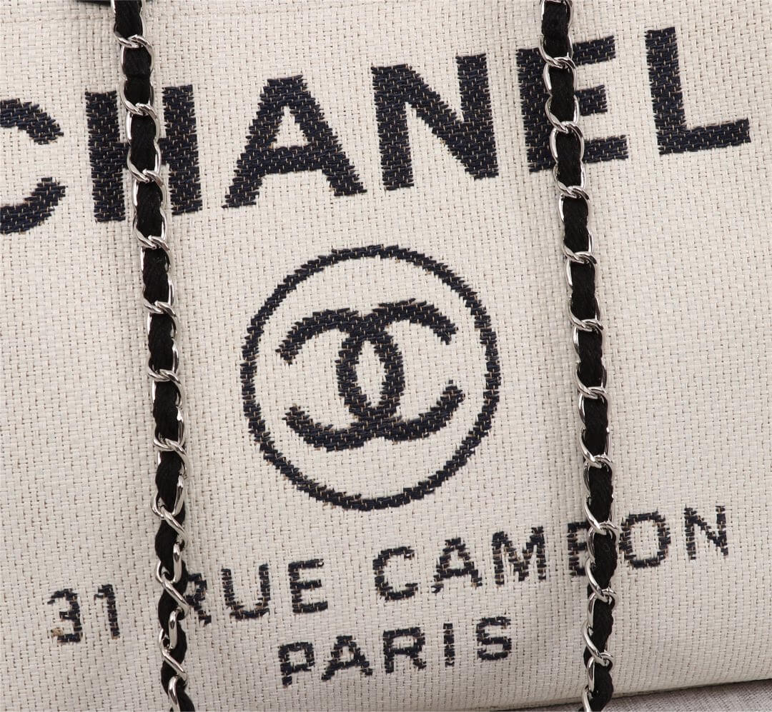 Chanel Deauville Tote 39cm Denim Canvas Shoulder HandbBag - Image 69
