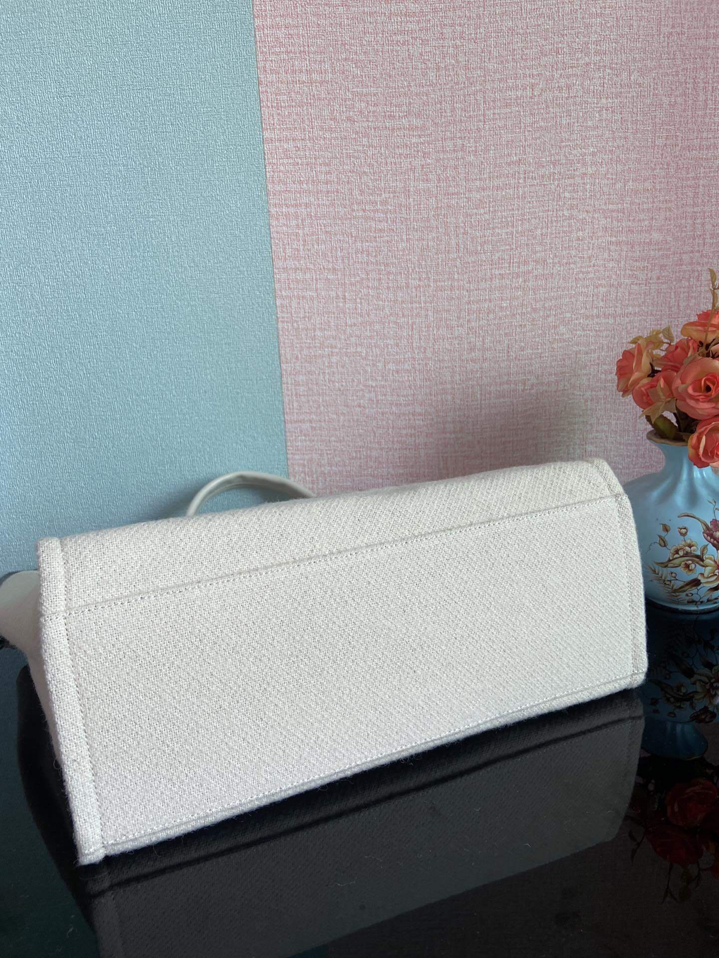 Chanel Deauville Tote 50 Denim Canvas Shoulder HandBag Velvet Blue - Velvet Green - Velvet Red - Velvet Cream White - Velvet Black - Image 35